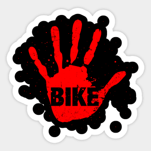 "Bike" Murder Hand Cycling Graphic Sticker